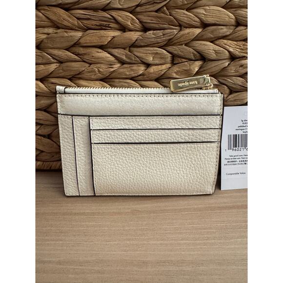 NWT! Kate Spade Kayla Large Slim Cardholder in Meringue - Picture 5 of 12